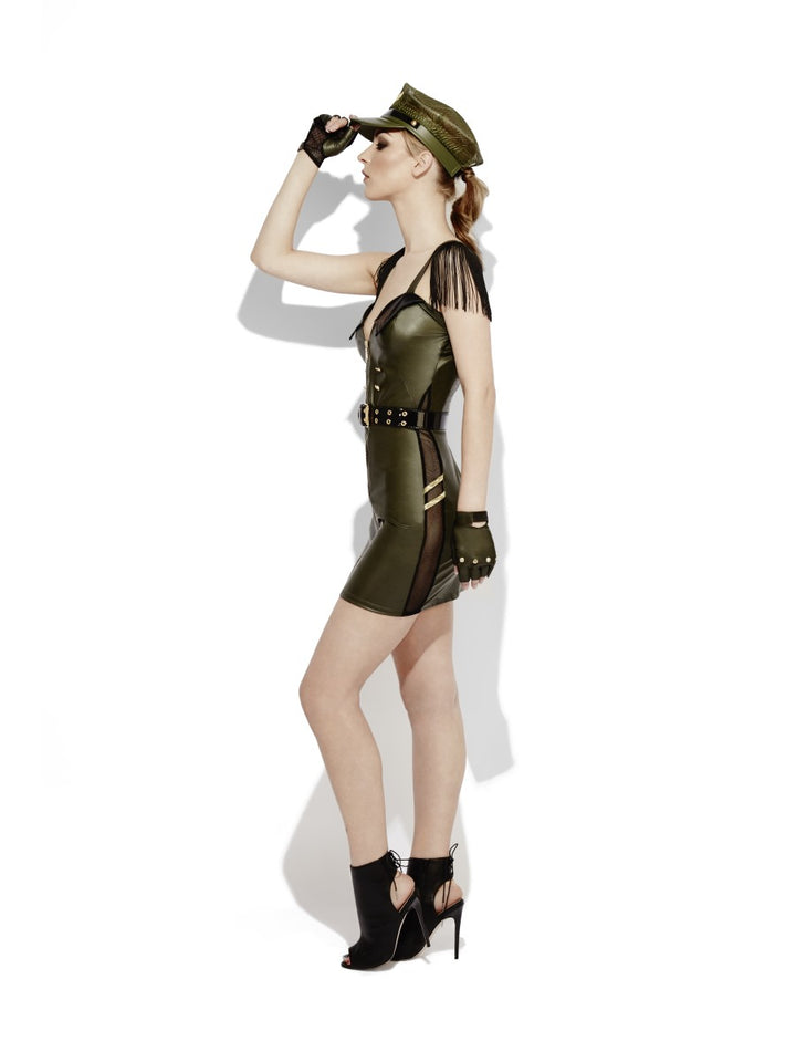 Fever Role-Play Military Chief Wet Look Ladies Costume
