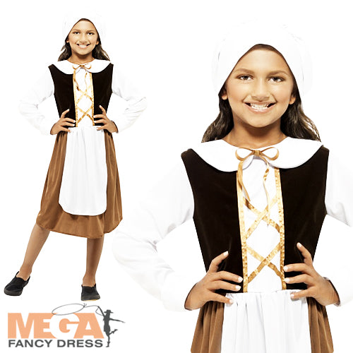 Girls Poor Tudor Medieval Book Week Dress Costume
