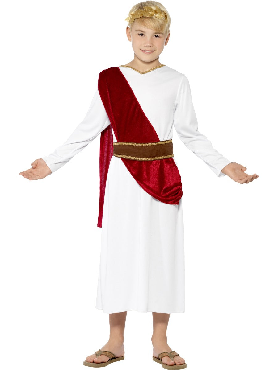 Boys Roman Ancient Historical Grecian Greek Fancy Dress Costume