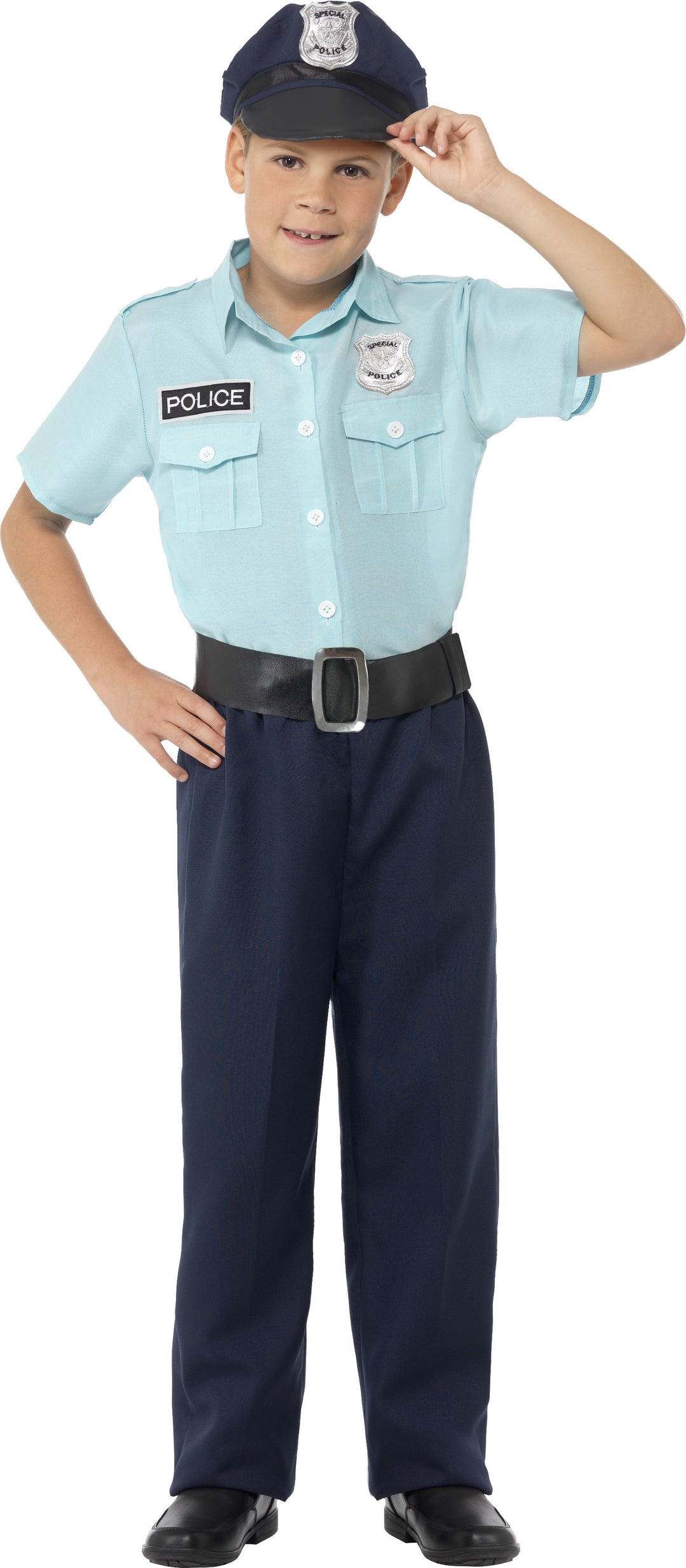 Boys Police Officer Cop Policeman Uniform Costume