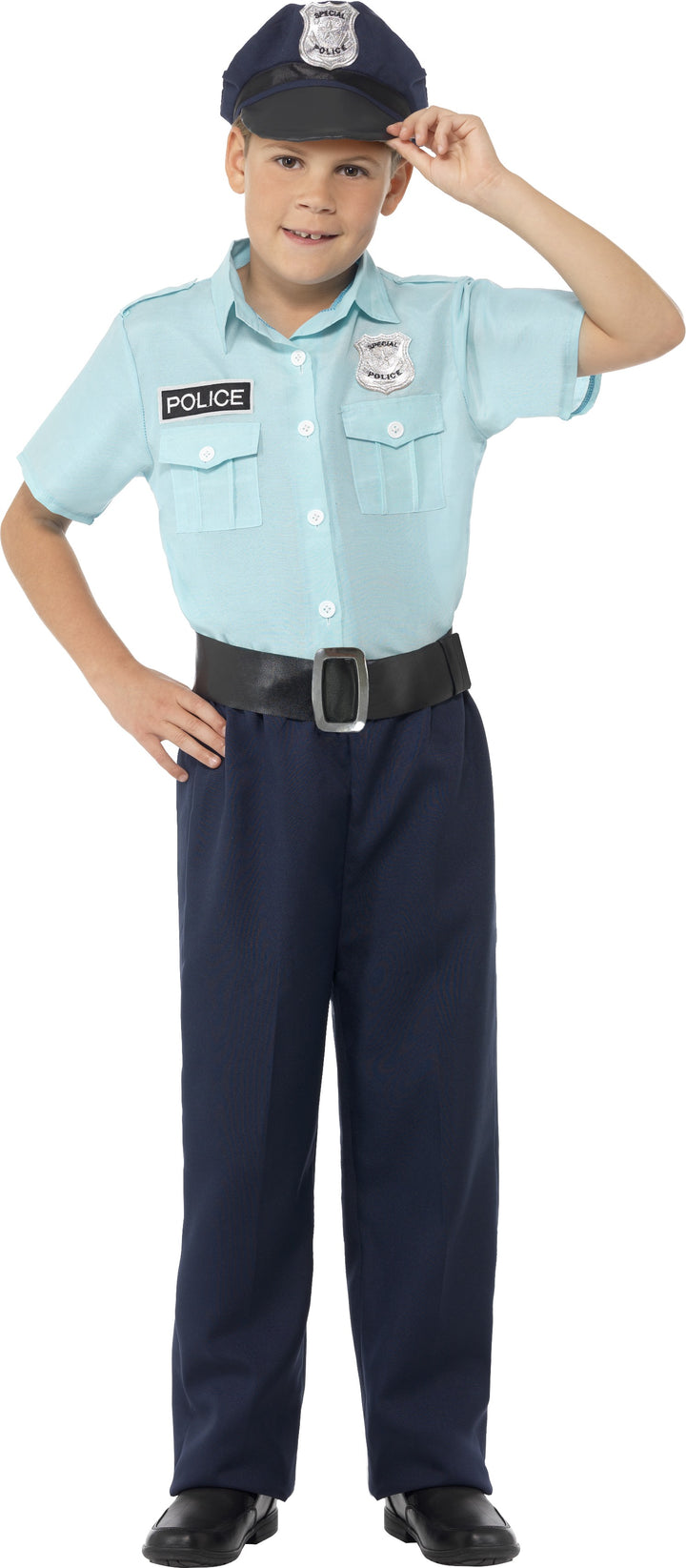 Boys Police Officer Cop Policeman Uniform Costume