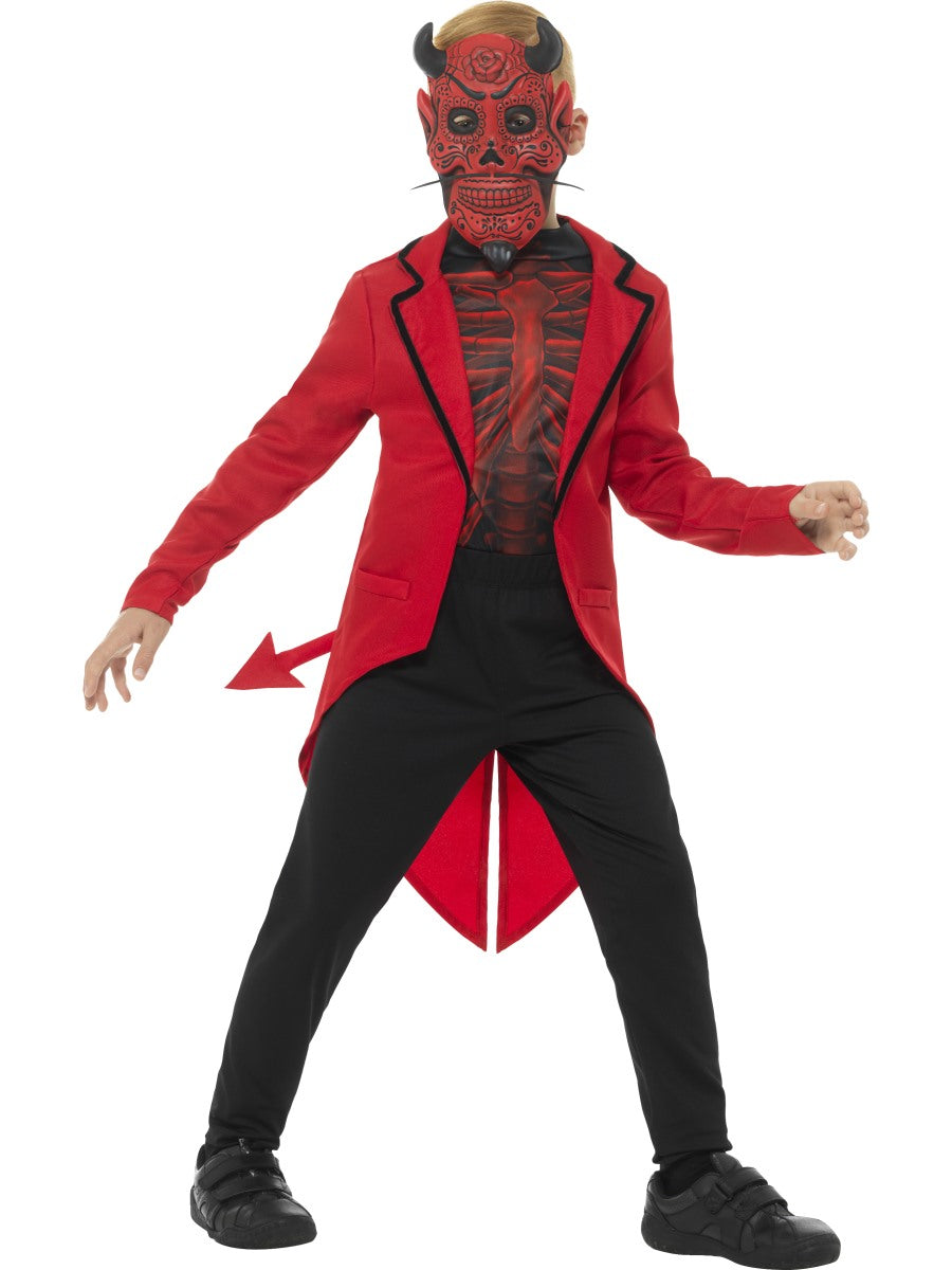 Deluxe Day of the Dead Devil Boy Costume Large