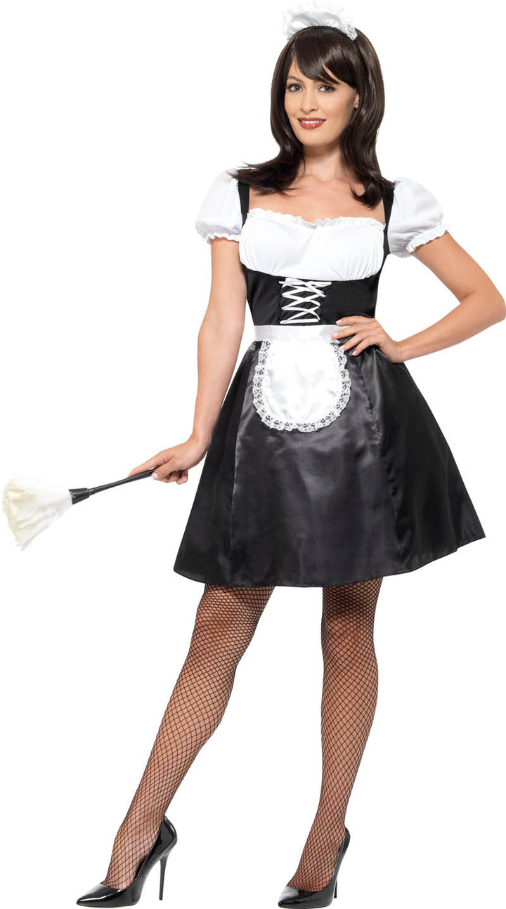 Ladies Sexy Uniform Occupation French Maid Fancy Dress Costume