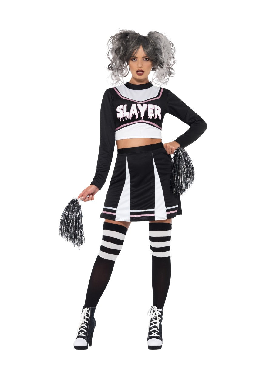 Ladies Fever Gothic Cheerleader Halloween Vampire Costume