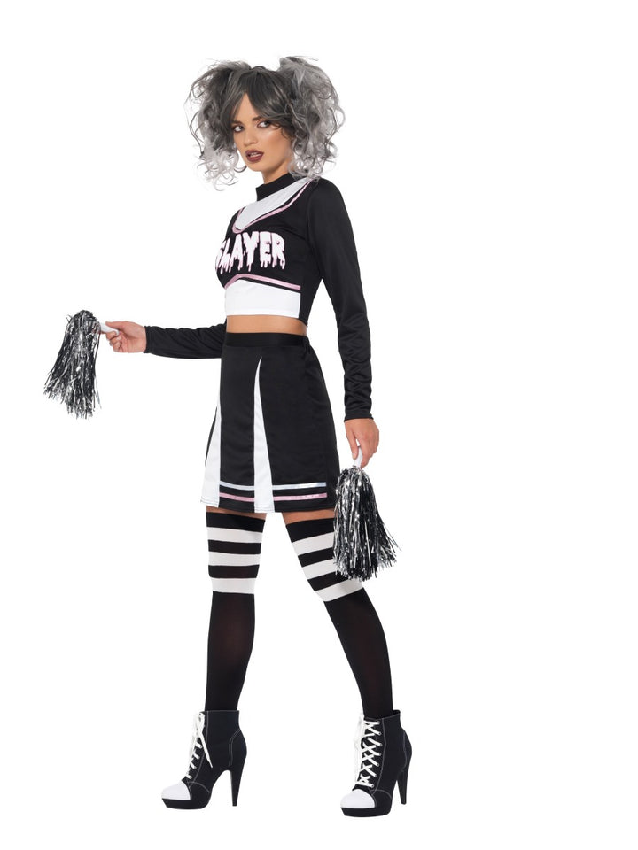 Ladies Fever Gothic Cheerleader Halloween Vampire Costume