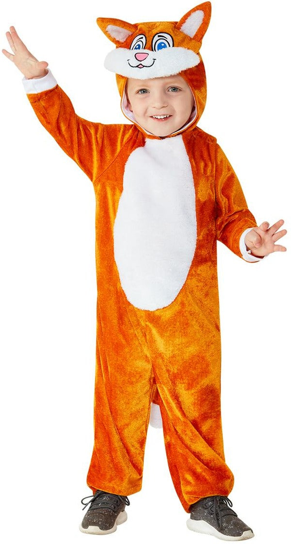 Kids Ginger Cat Pet Animal World Book Day Costume