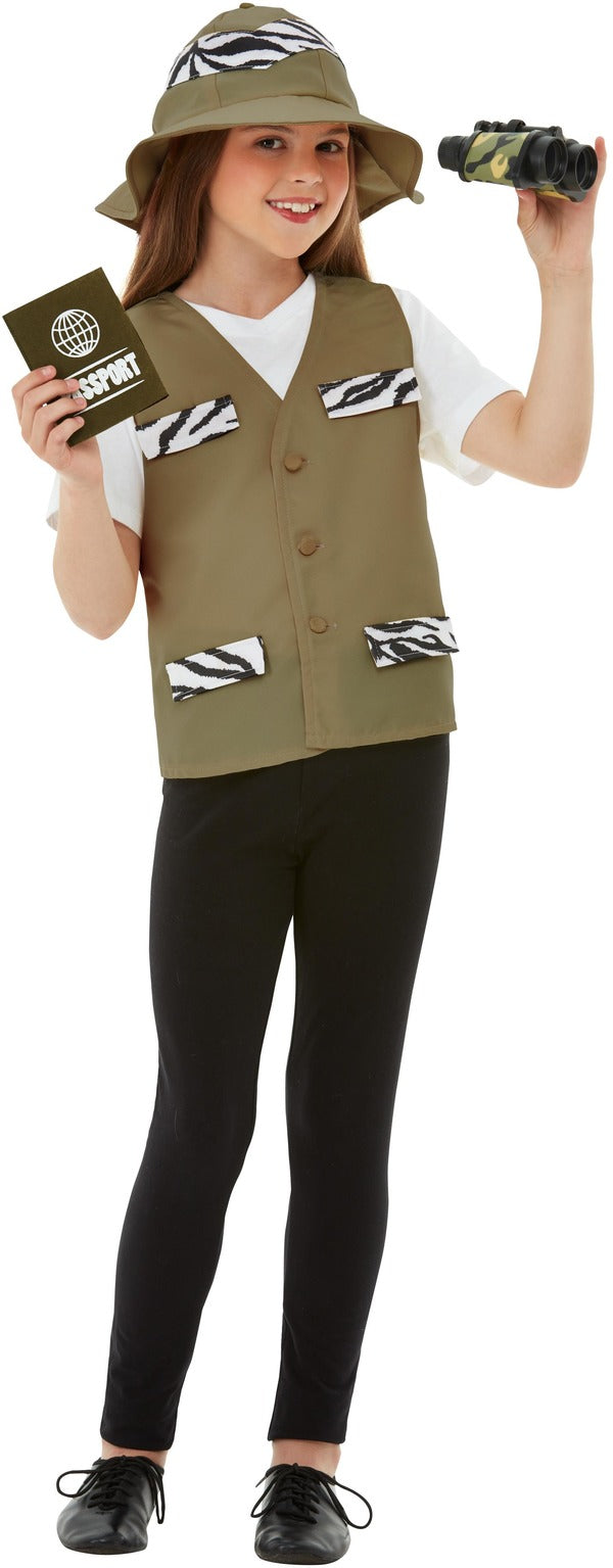 Kids Safari Explorer Zoo Keeper Costume Set
