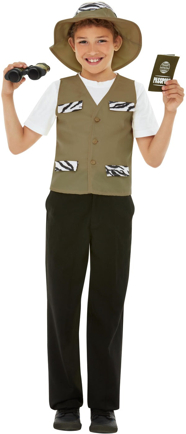 Kids Safari Explorer Zoo Keeper Costume Set