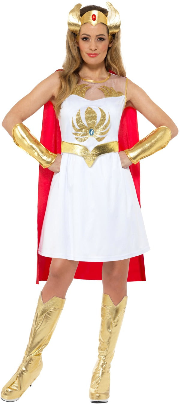 Iconic She-Ra Glitter Print Costume for Ladies