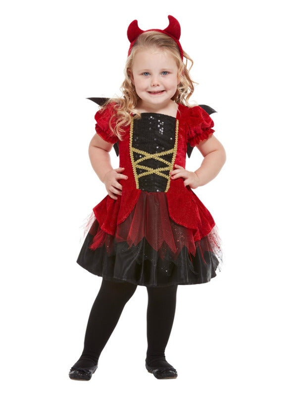 Girls Red Devil Evil Demon Halloween Costume