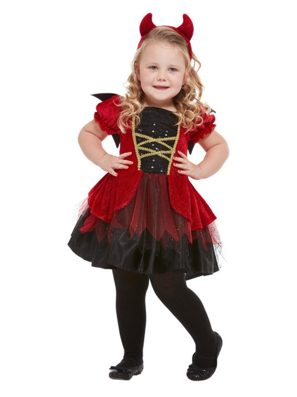 Girls Red Devil Evil Demon Halloween Costume