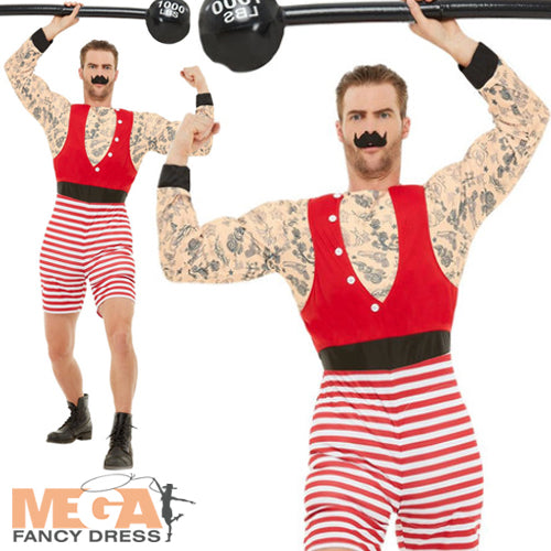 Men's Deluxe Strongman Greatest Showman Circus Act Costume