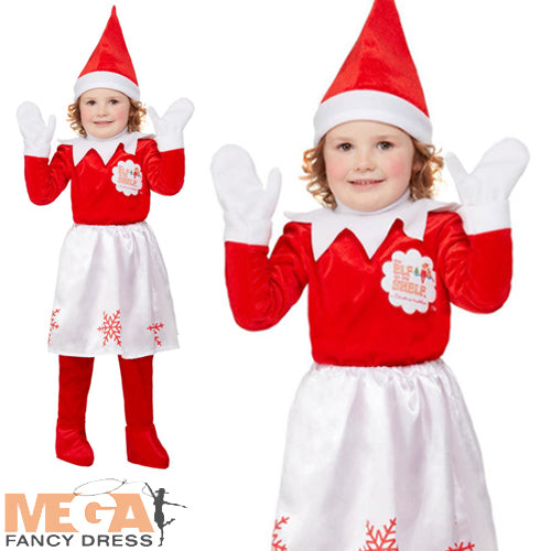 Elf on the Shelf Girls Costume Holiday Outfit