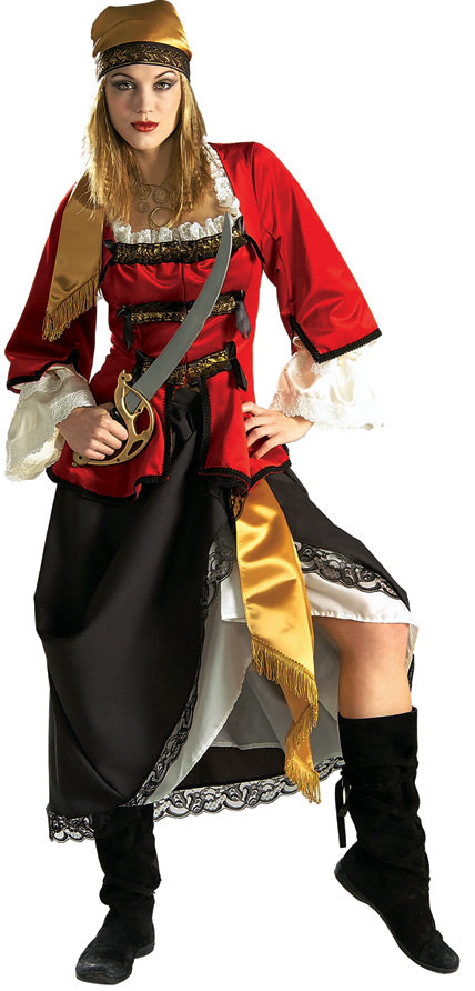 Grand Heritage Pirate Queen Womens Fancy Dress Costume