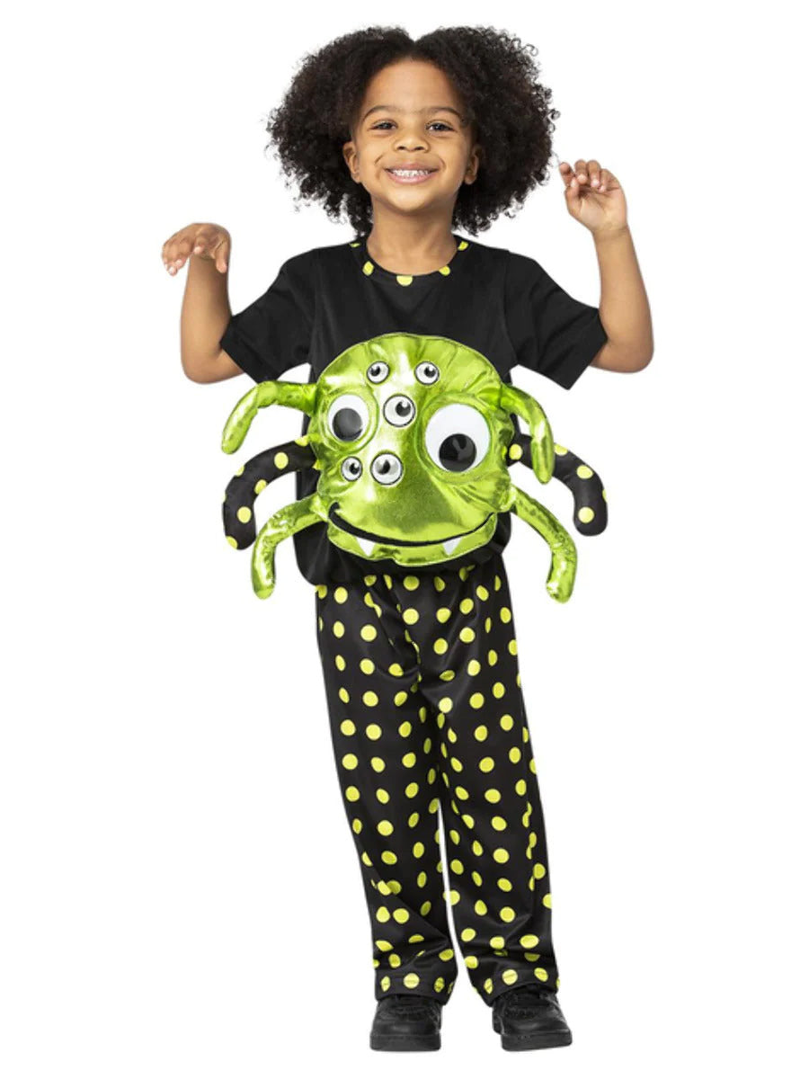 Kids Neon Spider Halloween Animal Costume