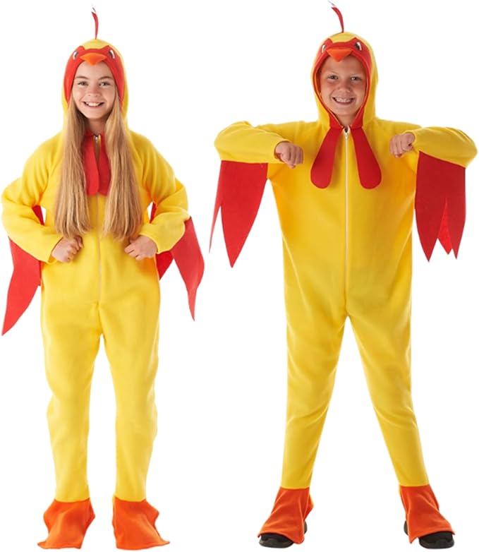 Kids Chicken Boys Girls Animal Fancy Dress Costume