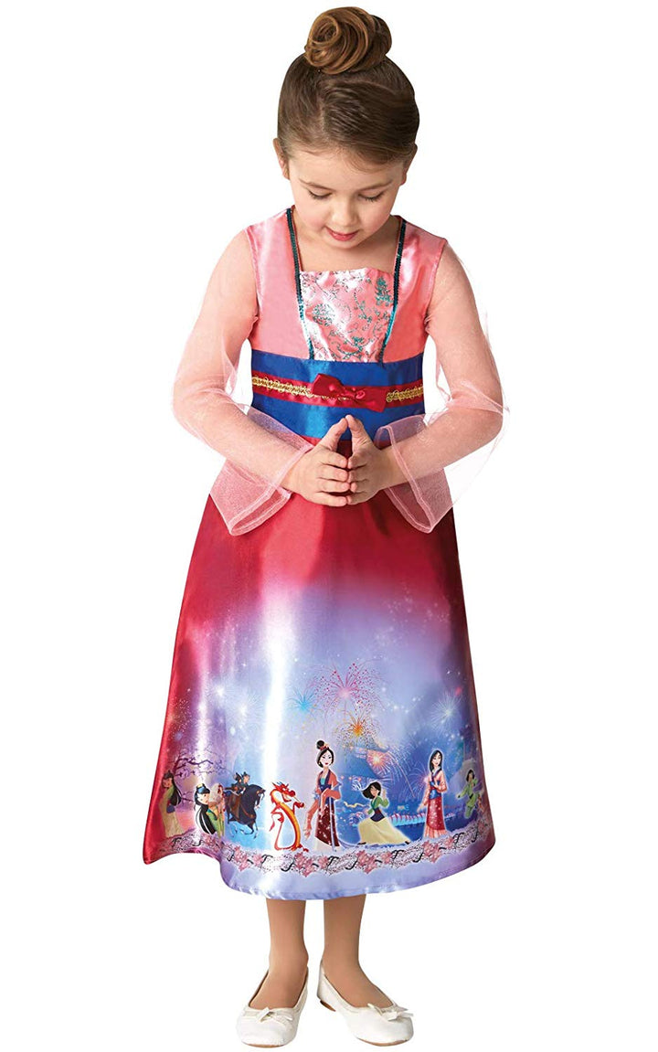 Girls Dream Mulan Disney Princess Fairy Tale Book Day Costume