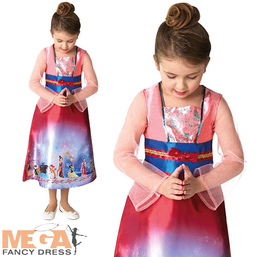 Girls Dream Mulan Disney Princess Fairy Tale Book Day Costume