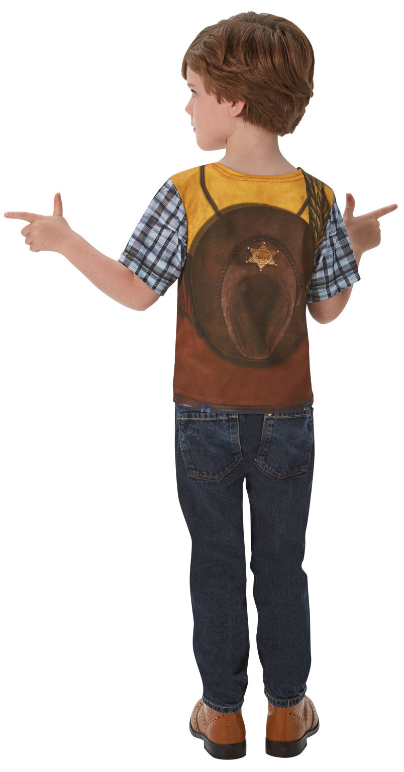 Boys Cowboy Western Rodeo Costume T-Shirt