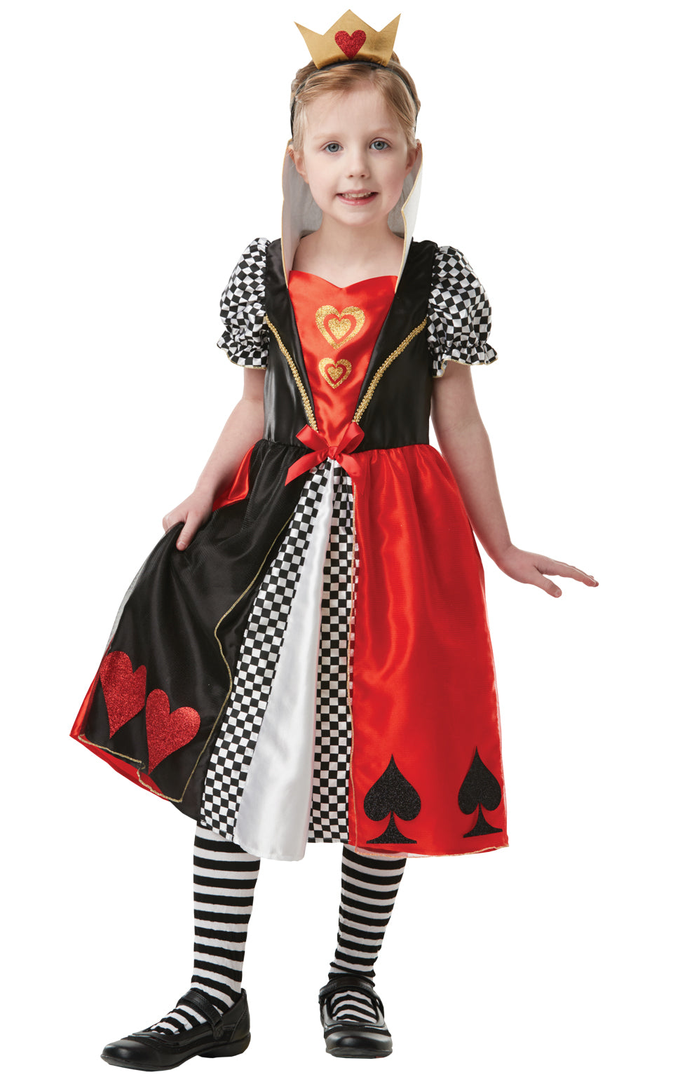 Girls Queen of Hearts Costume Fancy Dress