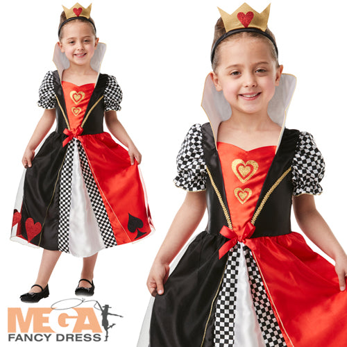 Girls Queen of Hearts Costume Fancy Dress