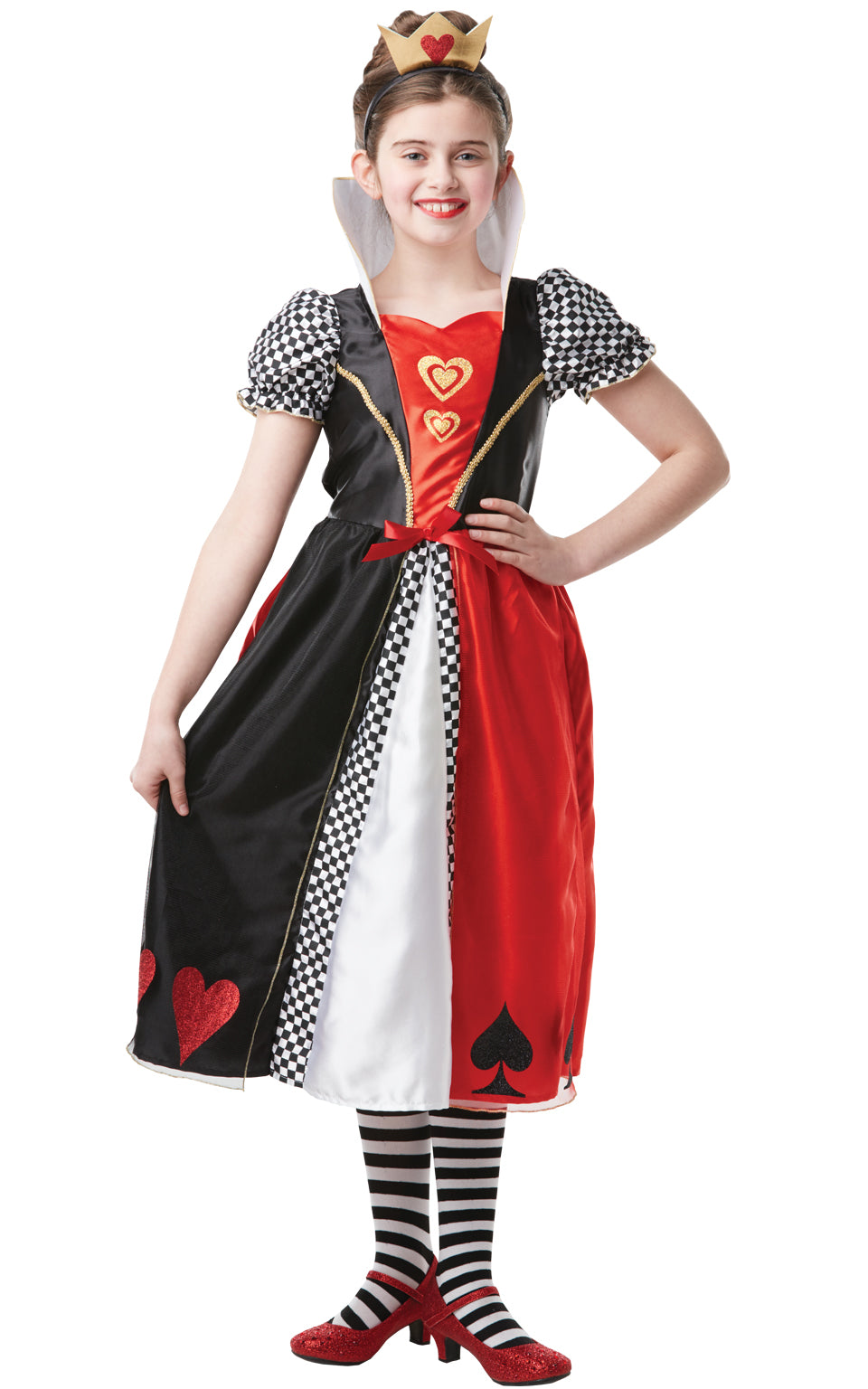 Girls Queen of Hearts Costume Fancy Dress