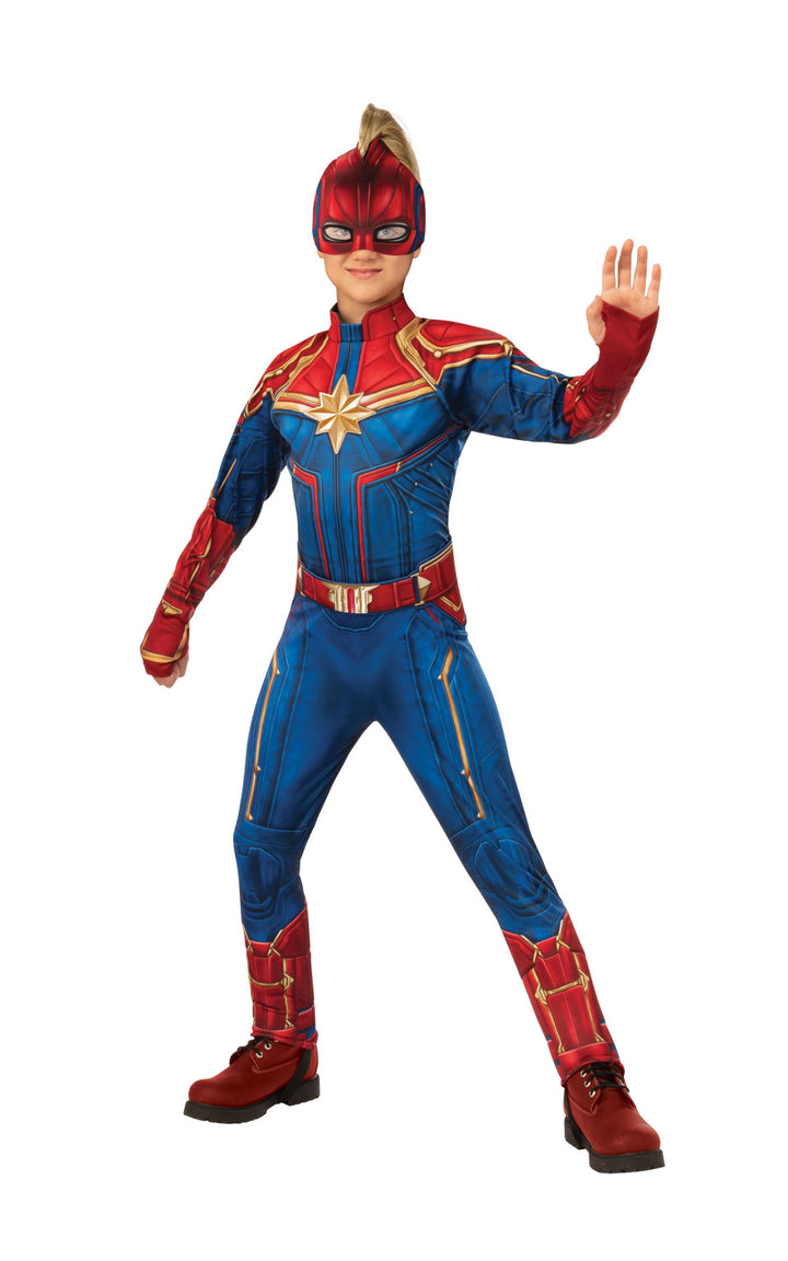 Deluxe Captain Marvel Hero Suit Girls Costume
