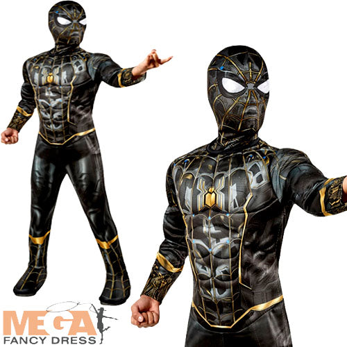 Marvel Spider-Man: No Way Home Black Spider-Man Deluxe Kids Costume