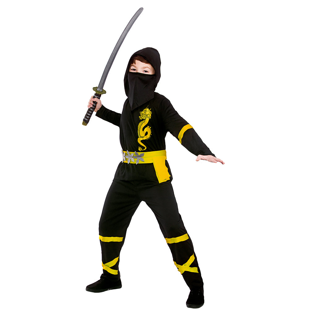 Boys Japanese Halloween Power Ninja Samurai Costume