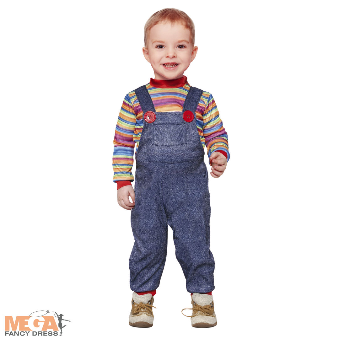 Toddler Chucky Killer Doll Halloween Fancy Dress Costume