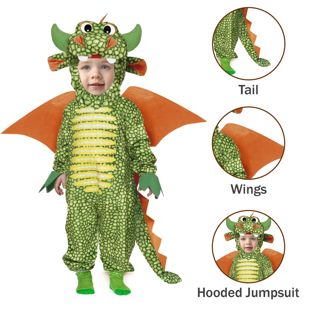 Toddler Baby Dragon Halloween Fancy Dress Costume