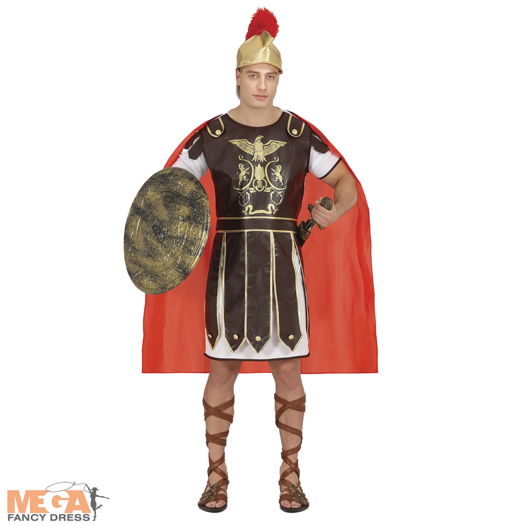 Mens Roman Gladiator Fancy Dress Costume