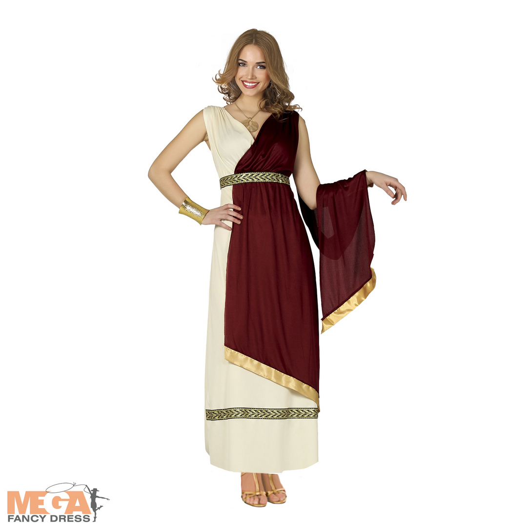 Ladies Roman Historical Fancy Dress Costume