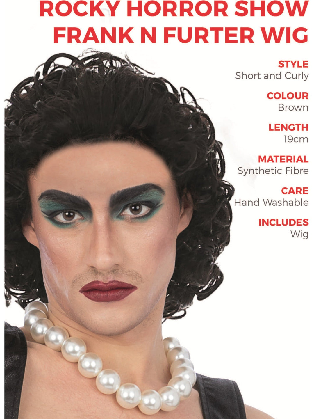 Officially Licensed Rocky Horror SHow Frank-N-Furter Wig