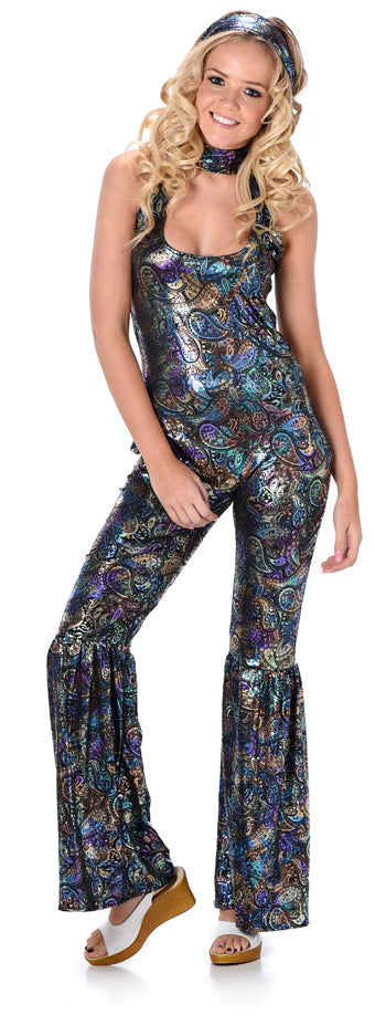 Disco Diva Jumpsuit Ladies Costume