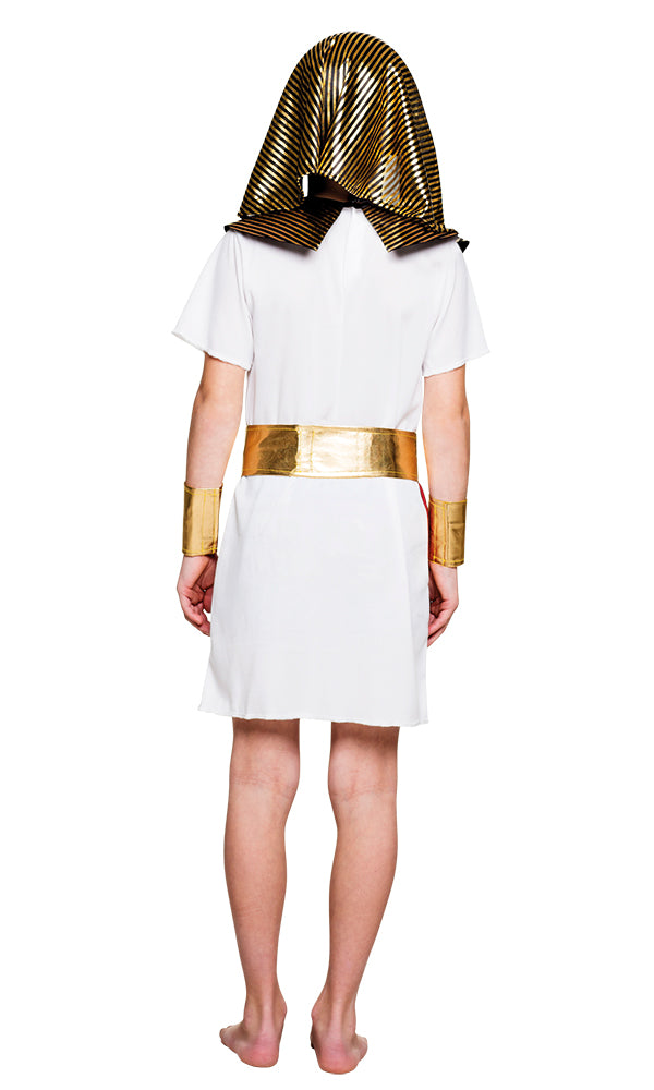 Boys Pharaoh Tutankhamun Fancy Dress Egyptian Emperor Costume