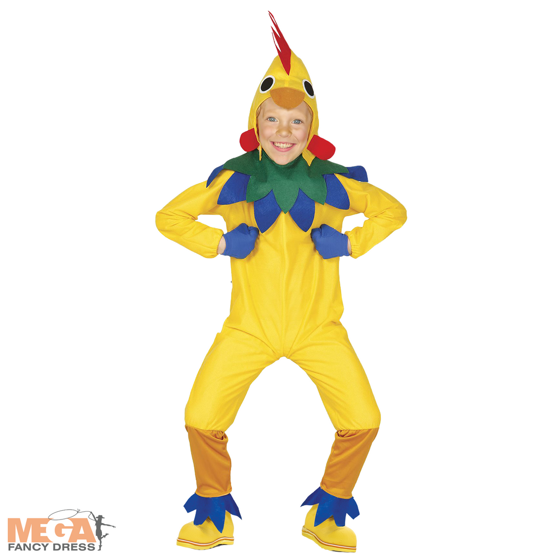 Kids Chicken Farmyard Animal Fancy Dress Costume