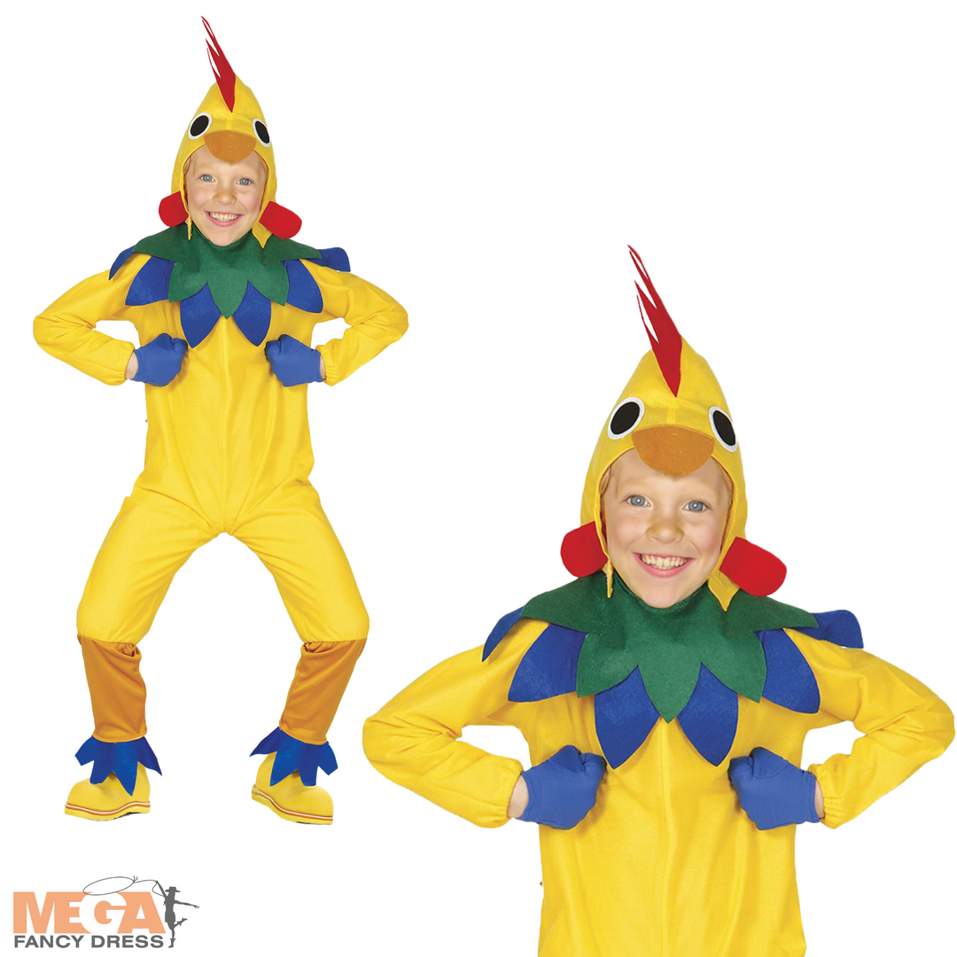 Kids Chicken Farmyard Animal Fancy Dress Costume