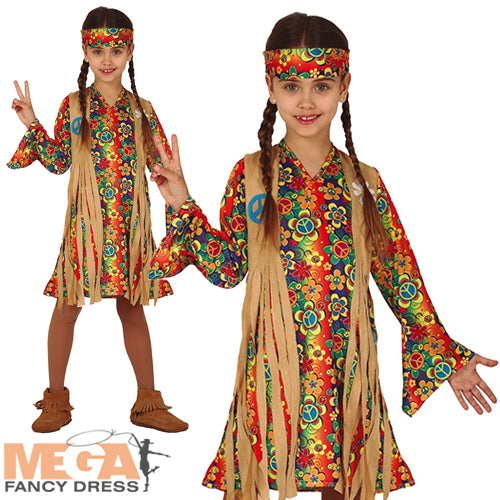 Girls Hippie Costume