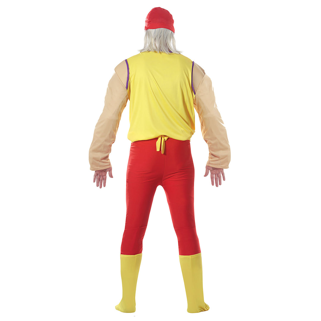 Adult Wrestler Hulkamania Inspired Mens Costume