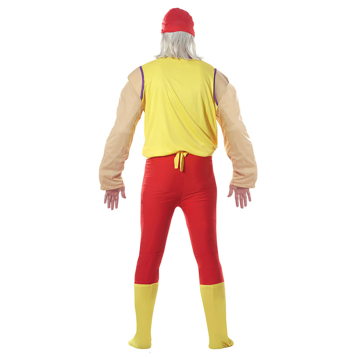 Adult Wrestler Hulkamania Inspired Mens Costume