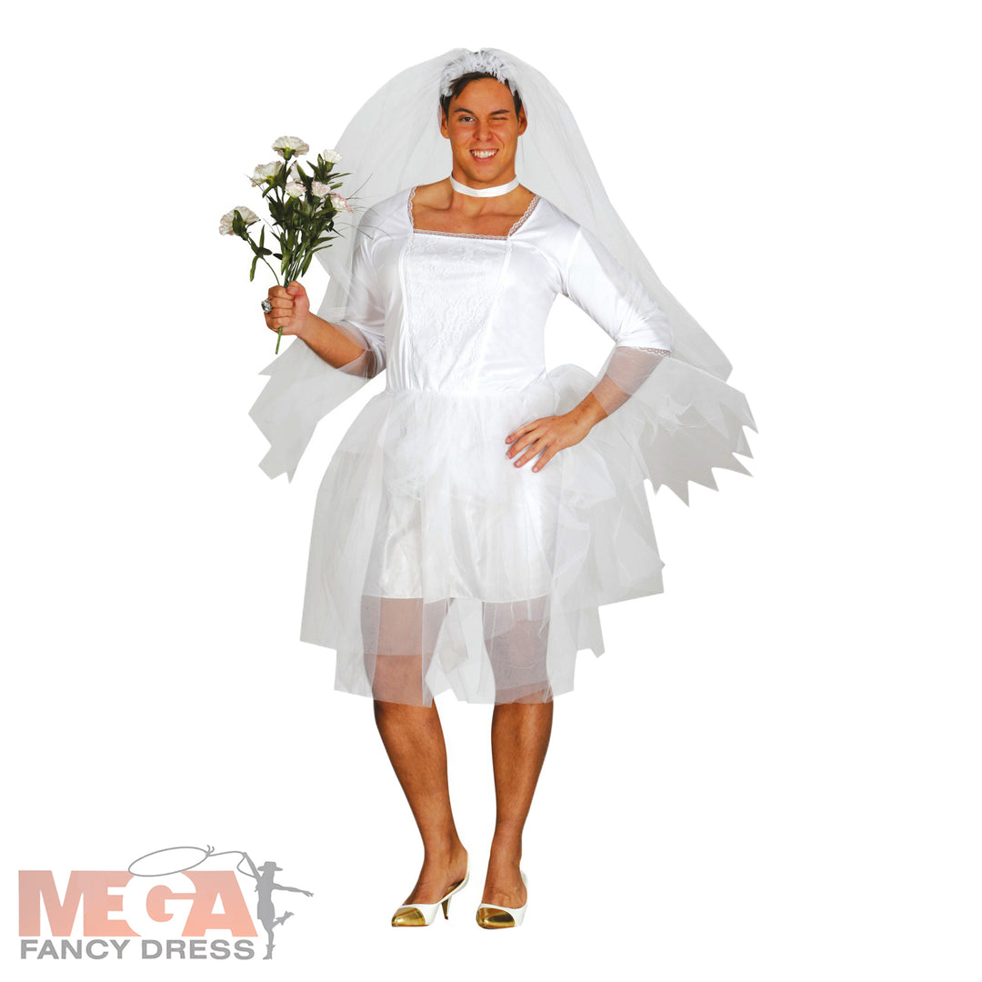 Male Bride Mens Stag Do Novelty Wedding Adults Funny Fancy Dress