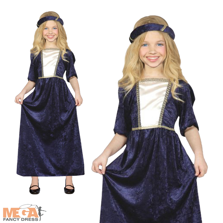 Medieval Lady Girls Costume