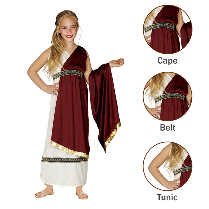 Girls Roman Woman Costume