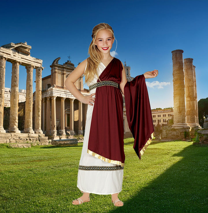 Girls Roman Woman Costume