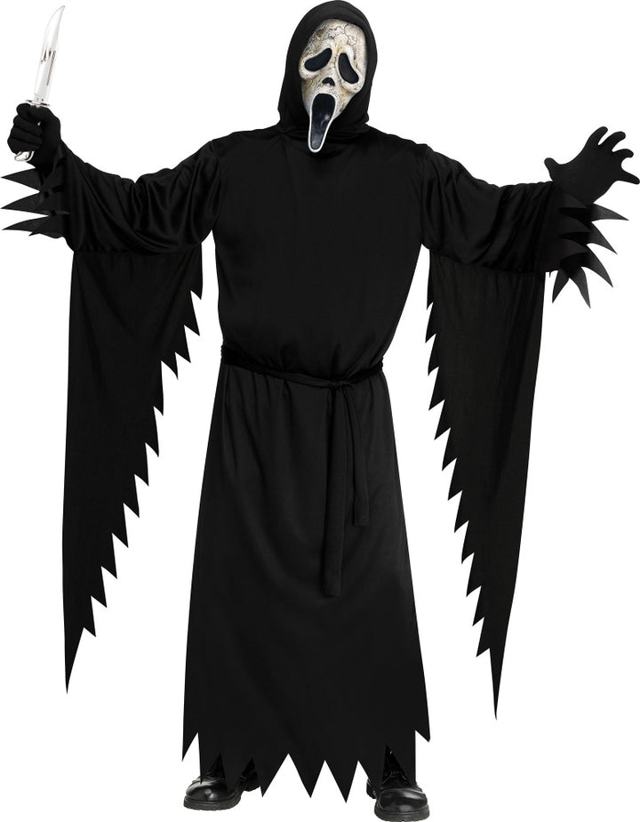 Aged Scream Ghost Face Adults Halloween Costume (One Size)