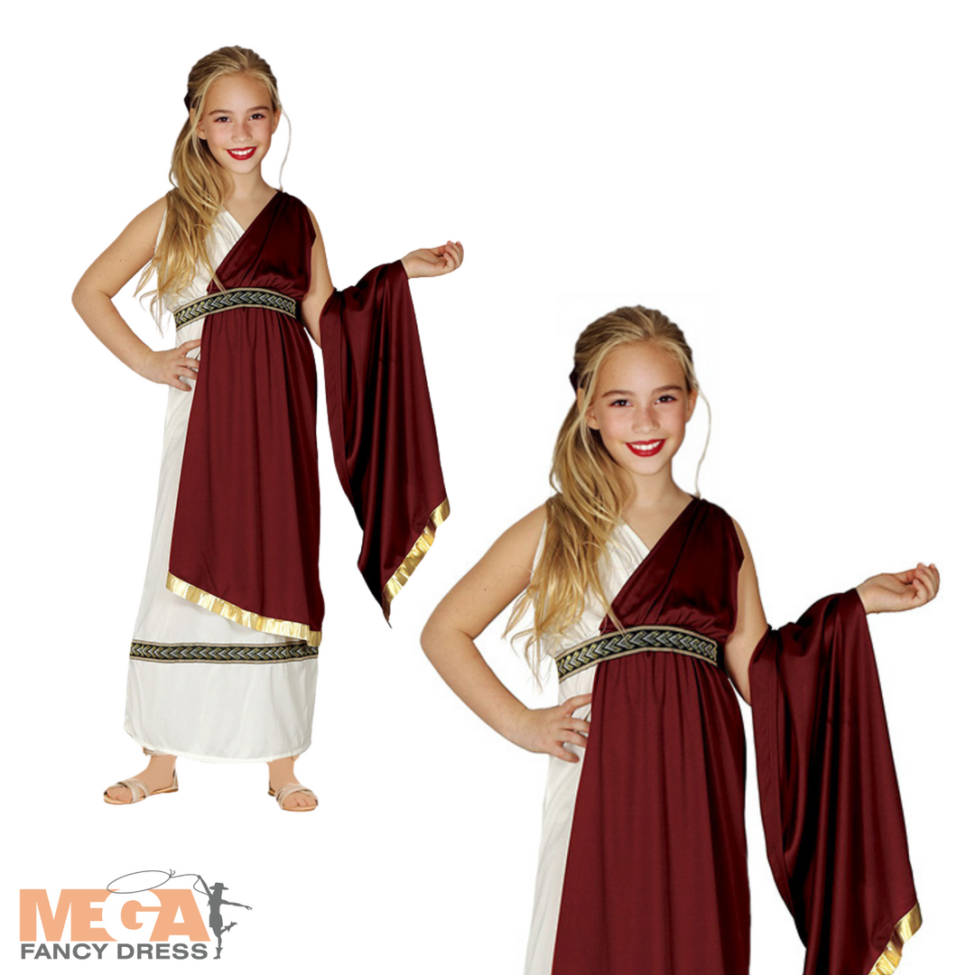 Girls Roman Woman Costume