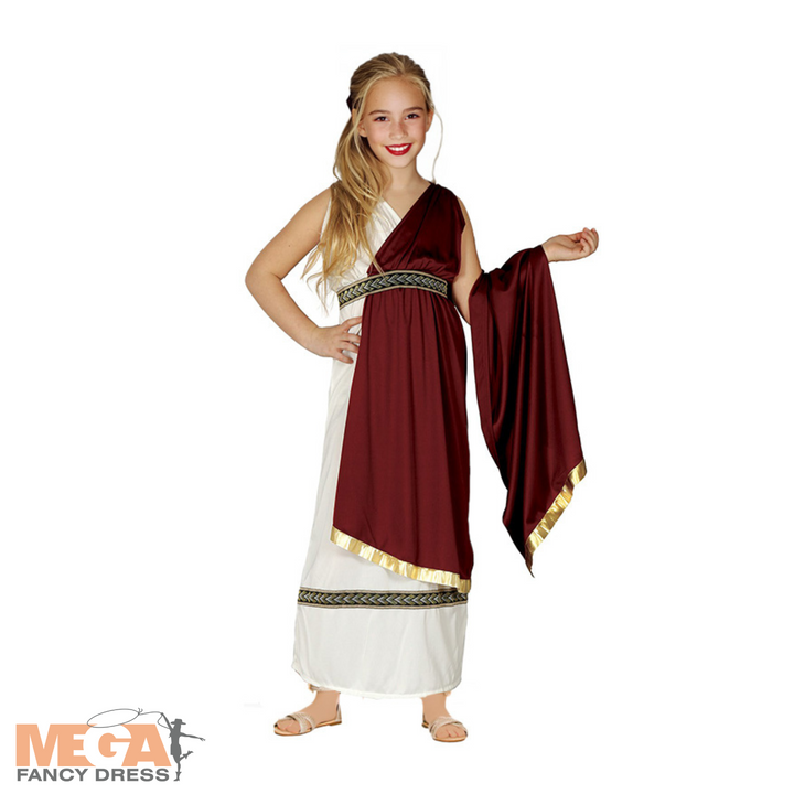 Girls Roman Woman Costume