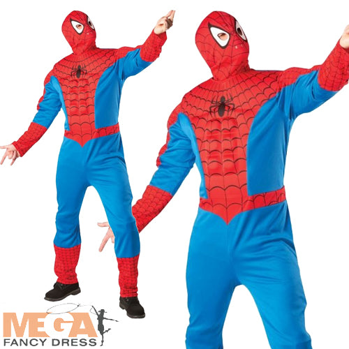 Men's Spiderman Comic Book Superhero Costume