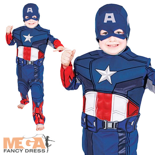 Boys Premium EVA Muscle Captain America